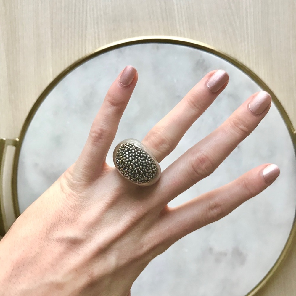 Vintage Silver Statement Ring - image 1